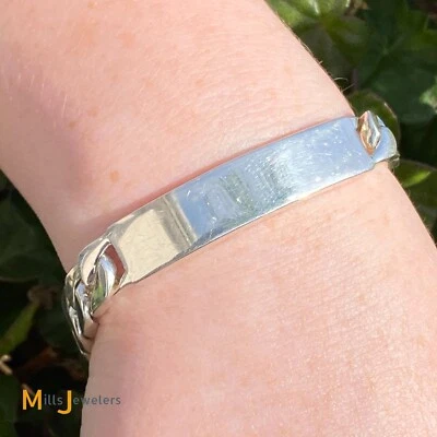 Tiffany & Co. 925 Italy I.D. Bracelet Size Large 7.5” Long - Image 1 of 4