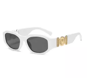 Men's Retro Sunglasses Dark Lens Gold Lion Head Rappers Fashion Shades NEW - Picture 1 of 1