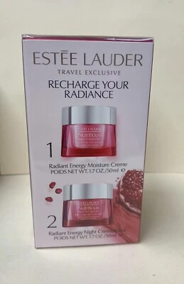 Estée Lauder Super-Pomergranate 1.7oz Radiant Energy Day & Night Duo New Sealed - Image 1 of 3