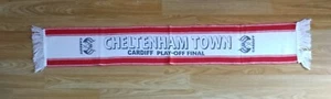 Old Rare Play-Off Final Cheltenham Town FC Football Scarf Bufanda Sciarpa - Picture 1 of 1