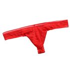 Breathable Briefs with Seethrough Design Men's Sexy Lowrise Thong Underwear
