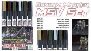 Gundam Marker MSV Set (6 Pcs) by GSI Creos - Picture 1 of 3