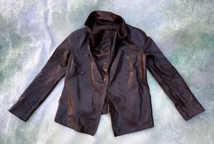 Vintage Emporio Armani Damen Lederjacke Größe 4. - Bild 1 von 10