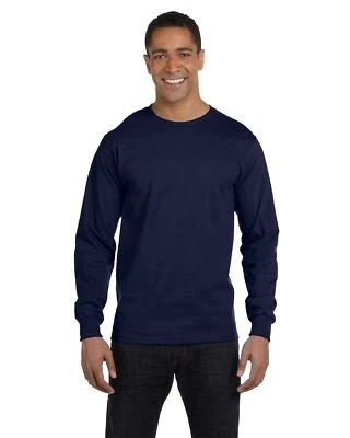 Hanes Men's ComfortSoft Essential-T 100% Cotton Long Sleeve S-3XL T-Shirt R5286 - Image 1 of 2