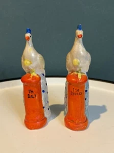 Vintage Foreign Peacock on Pedestal “I’m Salt” and “I’m Pepper” shakers - Picture 1 of 10