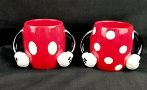 Disney Gallery Mickey Mouse and Minnie Mouse Arms & Shirt/Dress Coffee Mugs 10oz - Picture 1 of 16
