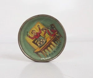 Altes Kugelspiel Kinder essen Klöße Geduldspiel Reklame Boon Cacao 1910 er - Bild 1 von 4