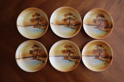 READ* Lot of 6x Vintage Noritake China Tree In The Meadow Small Berry Bowls 5" - Image 1 of 4