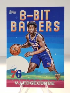 2025-26 Topps Flagship Basketball 8B-33 VJ Edgecombe 8-Bit Ballers RC 76ers - Bild 1 von 2