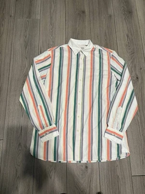 Hackett Archive Re-Edition Shirt Buttons Up Long Sleeve Multicolor Srtiped Large - Image 1 of 4