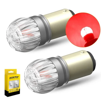 AUXITO 1157 BAY15D BOMBILLAS LED ROJO COLA FRENO ESTACIONAMIENTO LUZ MARCHA ATRÁS 2057 2357 7528 Foto 1 de 4