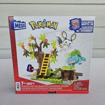 MEGA Pokemon Emolga and Bulbasaur’s Charming Woods Building Set HTH69 Foto 1 de 4
