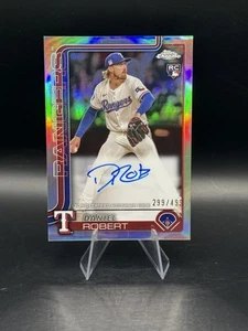 2025 Topps Chrome - Rookie Auto Daniel Robert #RA-DRO Refractor /499 (AU, RC) - Bild 1 von 2