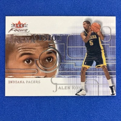 Inserto Jalen Rose 2000-01 Fleer Focus Arena Vision #12 Indiana Pacers Foto 1 de 2