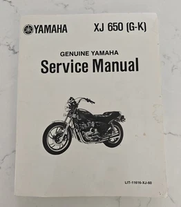 Vintage Genuine Yamaha Service Manual XJ 650 J (G-K) Photos 1980s Motorcycle - Picture 1 of 15