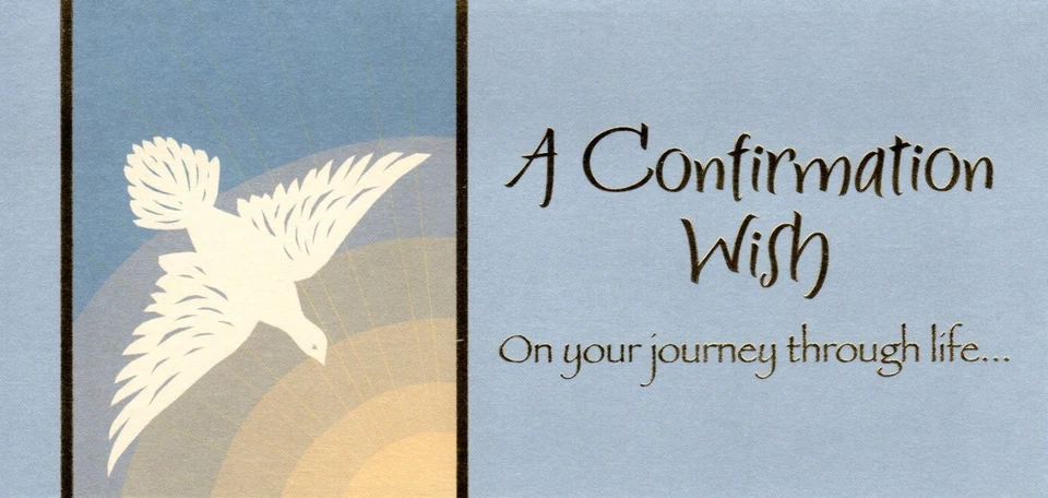 Congratulations On Your Confirmation Money Gift Card Cash Holder Greeting Card - Image 1 of 3