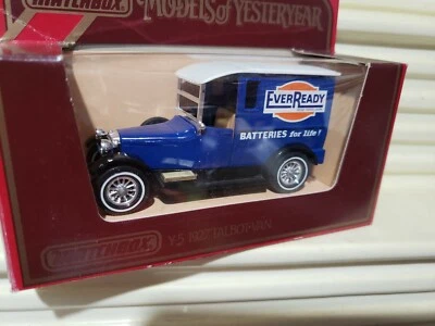 Lesney Matchbox 1984 antaño Y5 AZUL EverReady 1927 Talbot Van + Pinky TanSeat Foto 1 de 4