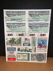 Veterans Day Postage Stamps HOMEMADE Scrapbooking Bookmark Vietnam Memorial Army