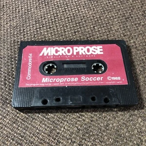 Microprose Soccer, Commodore 64, 1988, Tape, big box, manual, vgc - Picture 1 of 4