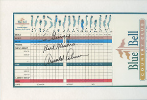 Arnold Palmer JSA Authenticated Autographed 12x6" Score Card !!!