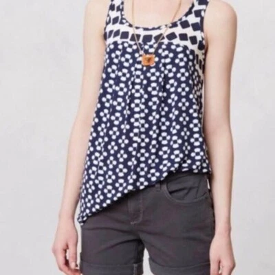 Camiseta sin mangas Weston Wear Swing estampado geométrico relajada calce grande verano boho XS Foto 1 de 4