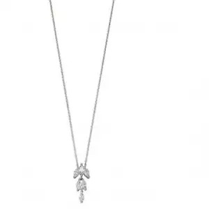 Elements Silver Zirconia Marquise Necklace N4285C - Picture 1 of 3