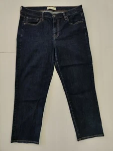 Gap 1969 Women's Dark Wash Blue Slim Leg Crop Jeans Size 31 - Picture 1 of 6