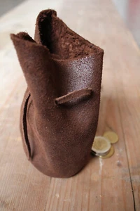 Bolsa Piel para Tabaco Mochila Cuero Monedero de - Marrón Viejo - Imagen 1 de 3