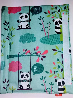 FINN & FINCHEN Gurtpolster Sicherheits-Gurtpolster Pandabären, Pandas Panda Gurtschoner grün