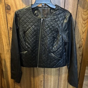 The Limited Women's Faux Leather Jacket - Medium Black EUC - Picture 1 of 5