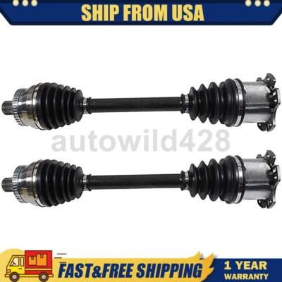 2 Front CV Axle Assembly Fits 2002 2003 2004 2005 2006 2007 2008 2009 Audi A4 - Image 1 of 4