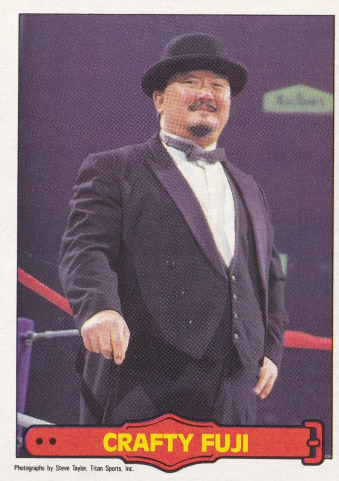 Mr. Fuji 1985-86 O-Pee-Chee WWF Series 2 Rookie Card #31 WWE RC Crafty Legend - Image 1 of 4