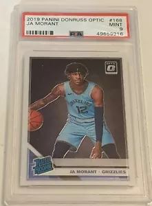Ja Morant - 2019-20 Panini Donruss Optic - Rookie Card / RC - #168 - PSA MINT 9 - Picture 1 of 5