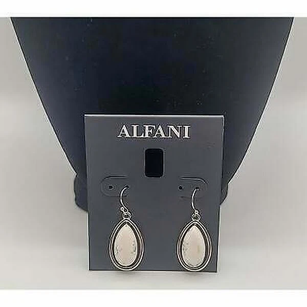 Alfani Women's Silver-Tone Stone Teardrop Drop Earrings - Image 1 of 1