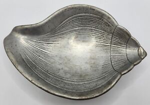 Vintage - Arthur Court - Aluminum Sea Shell Dish Plate - 1983