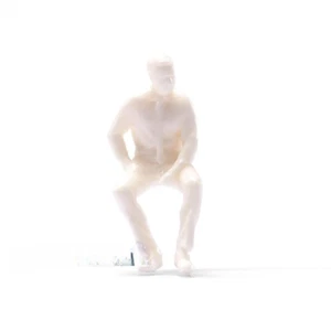 1/64 Sin Pintar Hombre Sentado Escena Accesorios Miniatura Figuras Diorama Modelo Muñeca Juguetes - Imagen 1 de 6