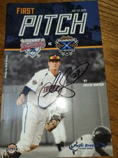 Creede Simpson Signed Program - Aberdeen Ironbirds -First Pro Appearance- 7/2012