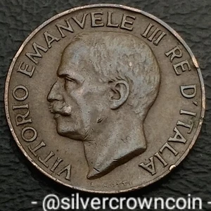Italy 🇮🇹 5 Centesimi 1933 R. KM#59. Five Cents coin. V. Emanuele lll. Wheat. - Picture 1 of 7