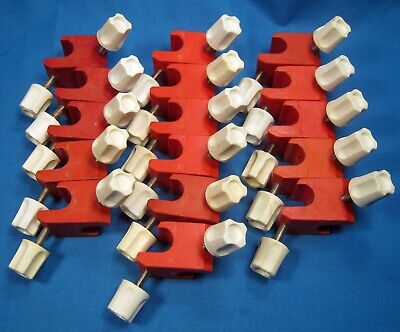 Assorted Nylon Clamp Holders Made In The United Kingdom X16 Free Nos Shipping • 45$