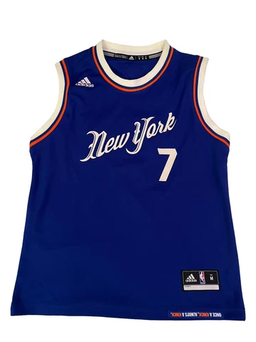 Authentic NBA Adidas Christmas New York Knicks Carmelo Anthony Youth Jersey M Cover