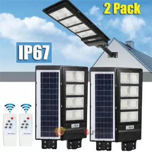 30000000LM LED Solar Motion Sensor Light Outdoor Garden Wall Security Flood Lamp - Picture 1 of 13