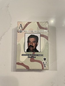 Saddam Hussein playing cards New/Sealed