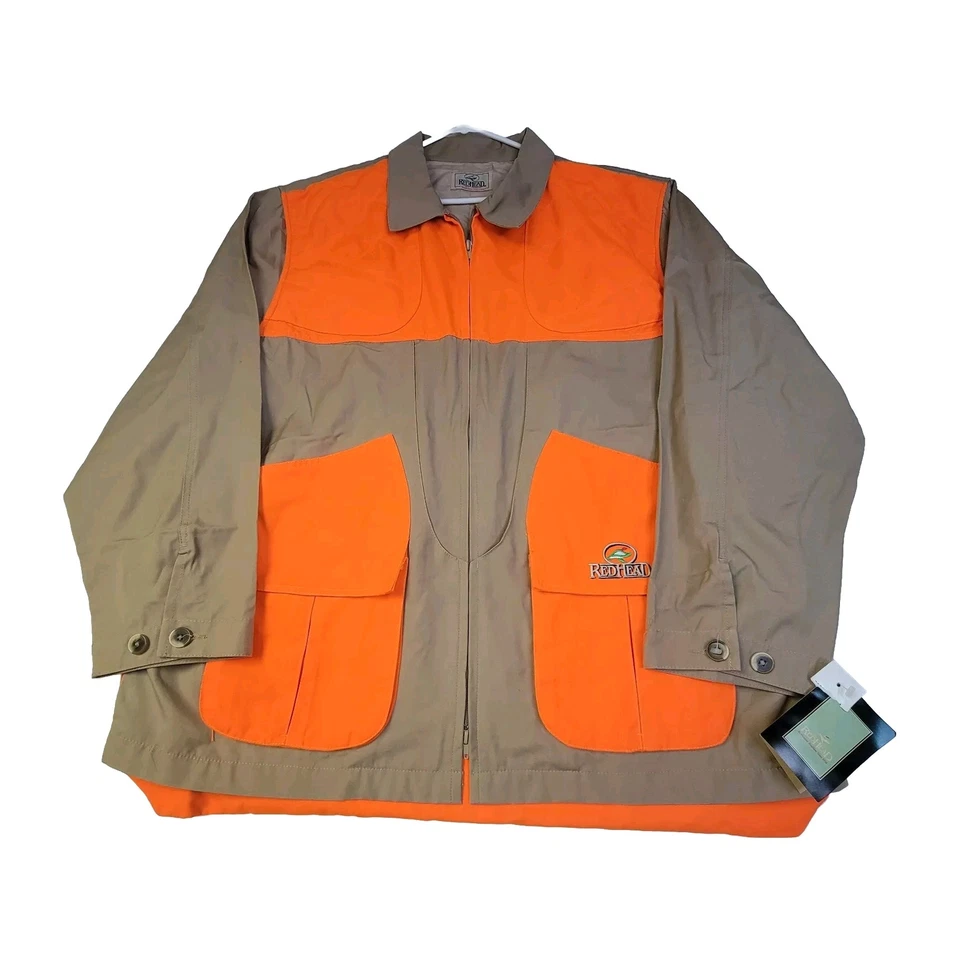 Redhead Hunting Shooting Coat Shirt Men 2XL Tan Orange Long Sleeve Padded New - Image 1 of 4