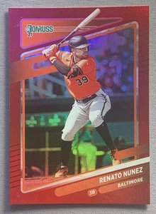 2021 Donruss Holo Red #171 Renato Nunez Baltimore Orioles Baseball Card - Picture 1 of 2