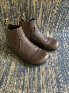 Dr Martens 2976 Pamela Chelsea Pull On Wedge Chunky Ankle Boots Womens Sz UK 6 - Picture 1 of 21
