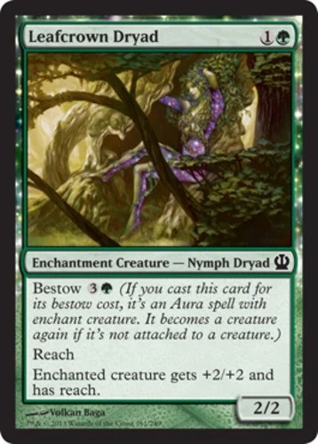 MTG - Leafcrown Dryad - Theros - NM, English Magic FLAT RATE SHIP - Image 1 of 1