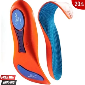 Shoe Insoles Comfortable Cushion Shock Absorbing Arch Support Unisex Cushioned - Picture 1 of 19