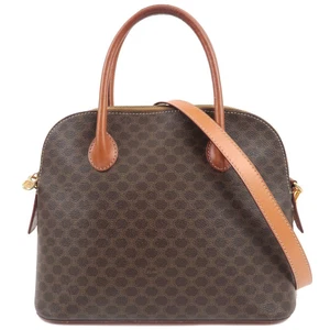 Celine Macadam 2-Wege Handtasche PVC Leder braun authentisch - Bild 1 von 23