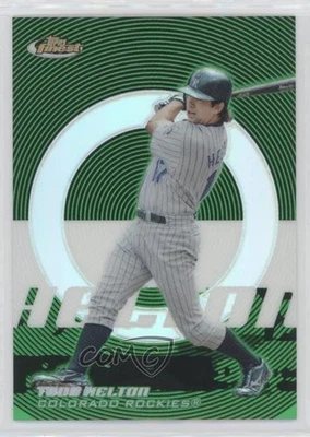 2005 Topps Finest Green Refractor /199 Todd Helton #137 HOF - Image 1 of 2