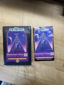 Phantasy Star III: Generations of Doom Sega Genesis, 1991 OHNE SPIEL - Bild 1 von 3